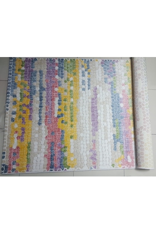 Festival Halı Yazz 7665A Kemik Ince Yazlık Yolluk 100X200 Cm