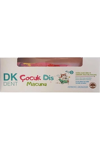 Dermokil DK Dent Çocuk Diş Macunu & Diş Fırçası Pembe
