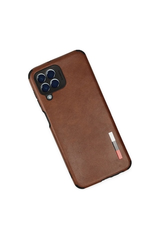 Cosmotex Newface Samsung Galaxy Uyumlu M33 Kılıf Loop Deri Silikon - Kahverengi