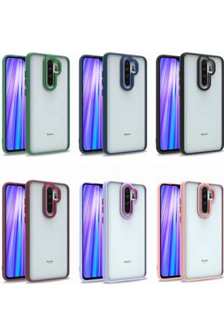 Xiaomi Redmi Note 8 Pro Kılıf Zore Flora Kapak Siyah