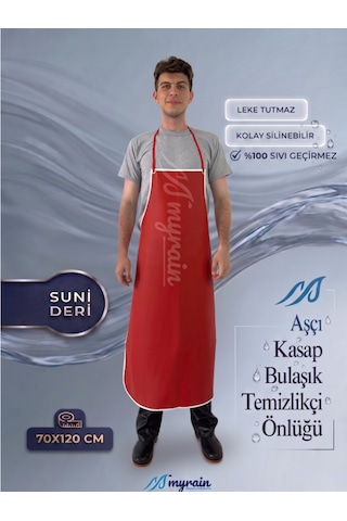 Suni Deri Su Geçirmez Bulaşıkçı Önlüğü Aşçı Önlüğü Kasap Önlüğü Temizlikçi Önlüğü Kırmızı Suni Deri Su Geçirmez Bulaşıkçı Önlüğü Aşçı Önlüğü Kasap Önlüğü Temizlikçi Önlüğü Kırmızı