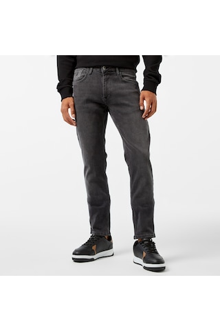 Nautica Erkek Gri Slim Fit Denim Pantolon Düz 7p4711t Gri