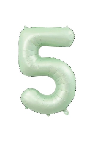 5 Rakam Adaçayı Folyo Balon 34 İnç 76-82 Cm