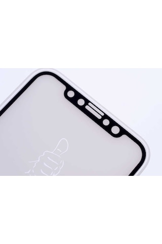 Apple Uyumlu iPhone X Zore Kenarları Kırılmaya Dayanıklı Cam Ekran Koruyucu
