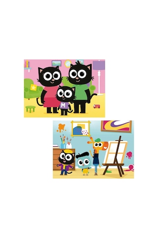 Educa 4-6 Yaş 2x48 Parça Milo Puzzle - Kız Ve Erkek Çocuk Karton Puzzle 1 Adet