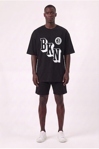Usa Bkn Siyah Oversize Erkek T-shirt 11216 SİYAH