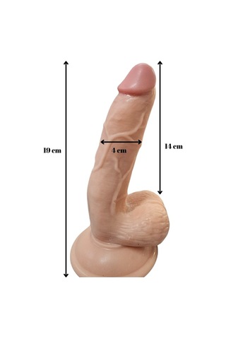 River World 19 Cm Lik Gerçekçi Kumandalı Titreşimli Vantuzlu Vibratör