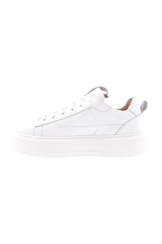 Dgn 477-23y Kadin Kalin Taban Bağcikli Sneaker Ayakkabi 477-1567-R0198 Beyaz