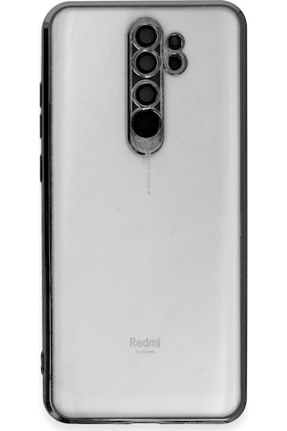 Newface Xiaomi Redmi Note 8 Pro Kılıf Razer Lensli Silikon Semeglbl - 64 - Siyah Sıyah