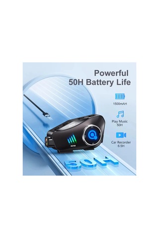 Motosiklet Bluetooth Kask Kulaklık Kamera Ses Kontrolü 1080p Video Kayıt İnterkom 2 Yıl Garantili
