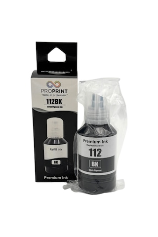 Proprint Epson L6490 Siyah Uyumlu  Mürekkep 112 - 127 Ml