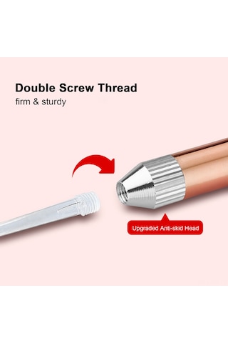 Wezone Kulak Bakımı Seti: 9 Adet Araç + Işıklı Kulak Kaşığı - Paslanmaz Çelik - Gümüş Ve Gül Altını Pil Yok