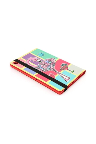Samsung Galaxy Tab A 10.1 2019 Sm T510 T515 T517 Kılıf Standlı Kabartma Resimli Kılıf Kapaklı Kılıf