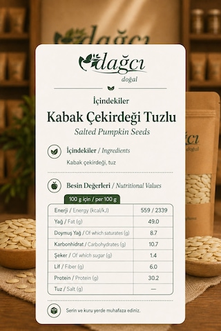 Kabak Çekirdeği Tuzlu 500 Gr