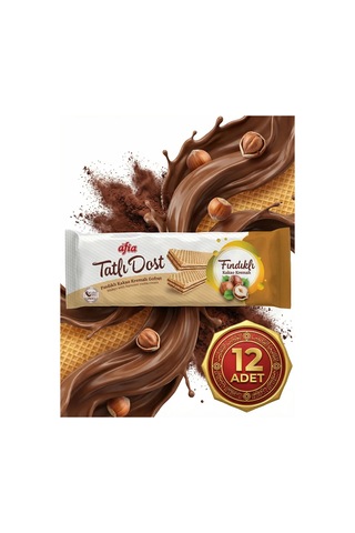 Afia Tatlı Dost Fındıklı Kakao Kremalı Gofret 12x140 Gr