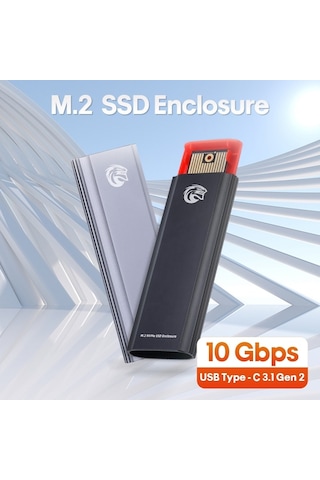 Kingspecnvme-kutu-gri-max:2tb-10gbps