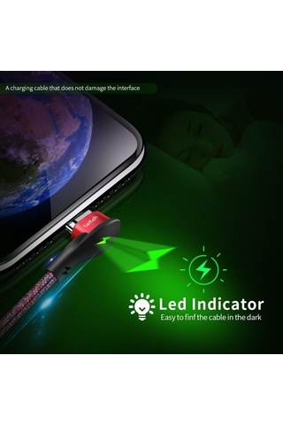 Prestigegoods Twitch Manyetik Mikro Usb Kablosu Tip C 90 Derece Hızlı Şarj Veri Kablosu Samsung Xiaomi İphone Uyumlu