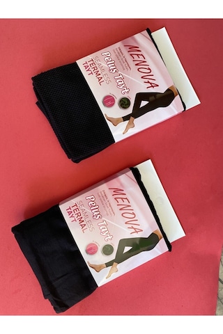 Bonbonetti Chocolate Baby & Kids Menova Dikişsiz Termal Tayt Siyah