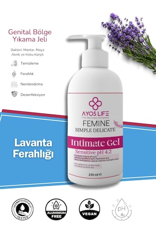 Ayos Life Genital Bölge Kararma Karşıtı Ph Dengeli İntim Yıkama Jeli 250 ML