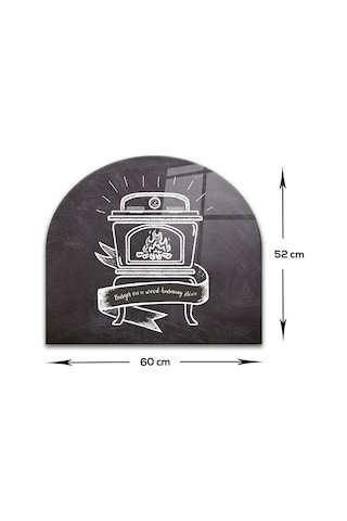 Decorita Cam Ocak Arkası Koruyucu | Oval Şekilli | Fırın
