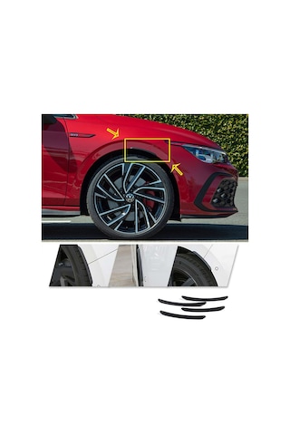 Hyundai I20 2009-2014 Çamurluk Çıtası 4 Prç Mat Siyah Zarif Dodik