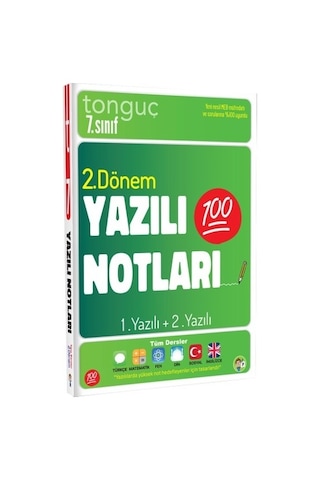 Tonguç 7. Sınıf Yazılı Notları 2. Dönem 1.+2. Yazı