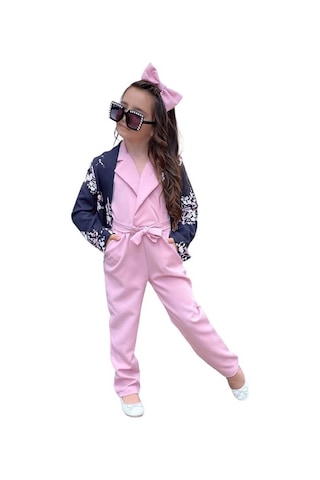 Quzucuk Kids Kız Çocuk Ceketli Tulumlu Takım (461388010) Çok Renkli