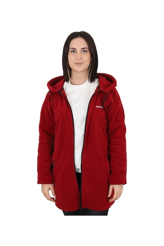Kadın Kırmızı Polar Ceket - Zenobya Kırmızı
