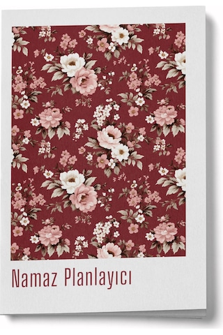 1 Yıllık Namaz Planlayıcı Defterim - Kırmızı Çok Renkli