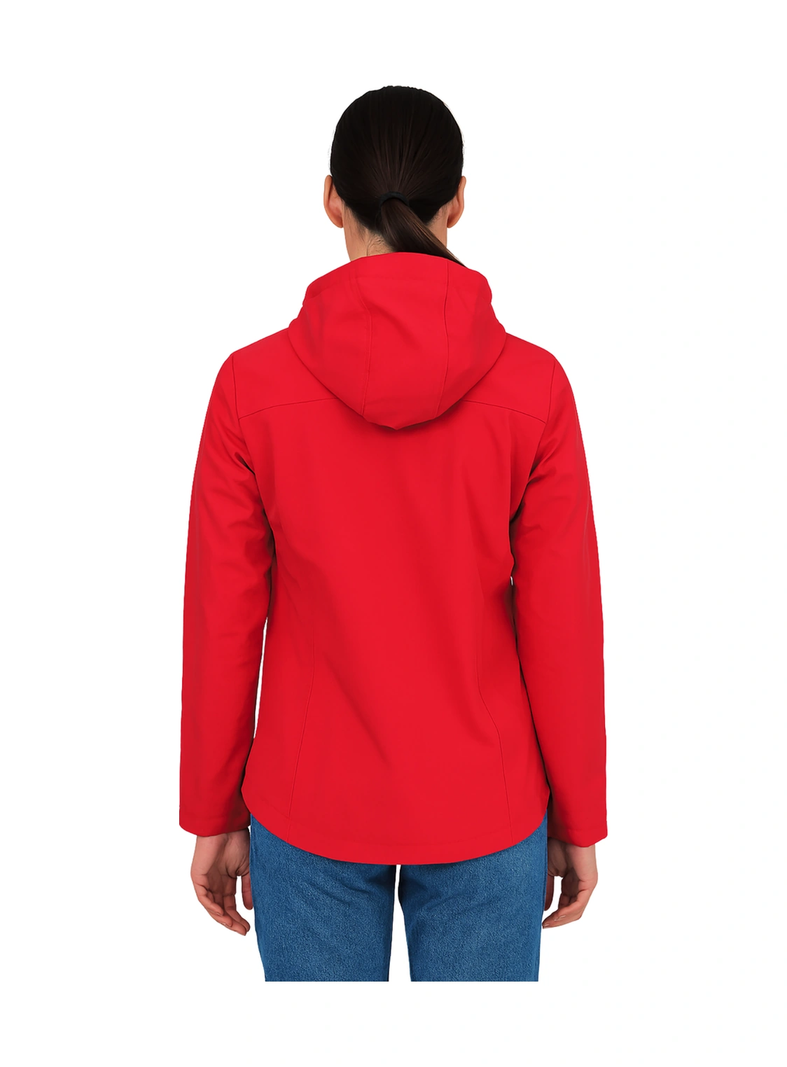 Crozwise Kadın İçi Polar Astar Su & Rüzgar Geçirmez Softshell Kışlık Mont Ceket 5037-b 07 Kırmızı