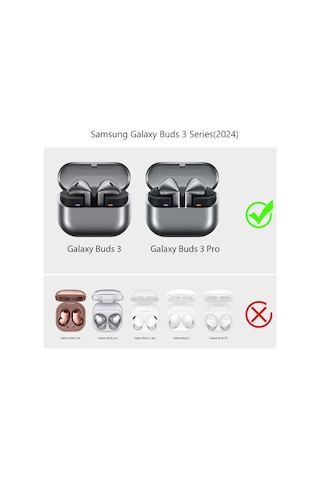 Samsung Galaxy Buds3 - Buds3 Pro - Buds 3 Fe Kılıf Askılı Silikon Ürün Kulaklık Değildir Kelebek