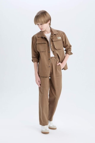 DeFacto Erkek Çocuk Loose Fit Beli Lastikli Twill Pantolon D9850A825SPBG80