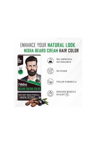 Sakal Boyama Seti 60ml,10dk Bekleme Süresi Amonyak Paraben İcermez,cilde Leke Yapmaz Brown Black