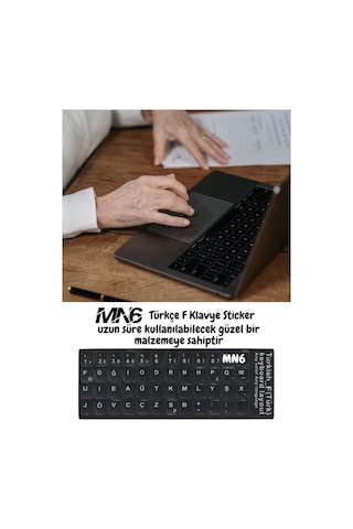 Mn6 Mf01 F Klavye Sticker/12 Adet-laptop Pc Uymlu-silinmez/türkçe F Klavye Sticker