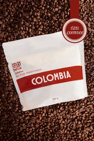 Colombia Red Rose Watermelon Çekirdek Kahve 250 Gr , %100 Arabica Çekirdek Kahve