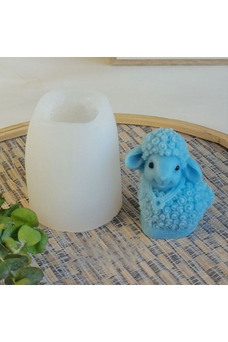 Gildedwill 3d Sevimli Koyun Silikon Kalıp Kendin Yap Hayvan Mum Yapımı Alçı Reçine Sabun Kalıbı El Sanatları Çikolata Fondan Pişirme Aracı