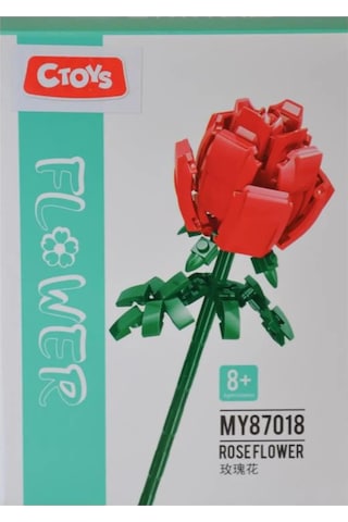 Çiçek Yapma Blok Seti Kırmızı Gül My87018