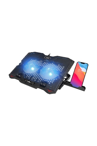 Addison Ad-s1 Storm Mavi Led Işıklı 2 Fanlı 2 Usb Dc 5v 125 125 20mm Notebook Soğutucu Stand