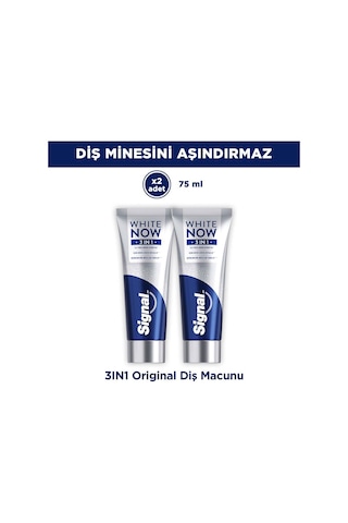 Signal White Now Diş Macunu 3 İn 1 Original 75 Ml X2