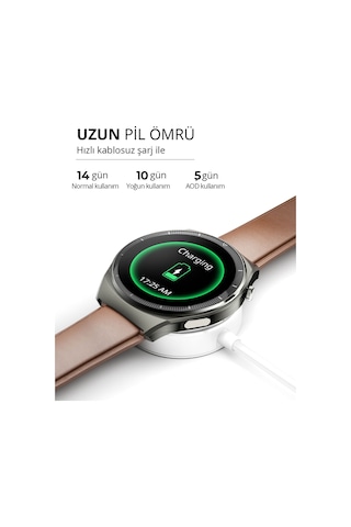 Aukey SW-2U-GY Smart Watch 2 Ultra 3.6 CM Amoled Ekran IP68 Akıllı Saat (Distribütör Garantili)