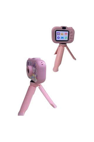 Çocuk Için Eğitici Video Kamera Ayaklı Mini Fotoğraf Makinesi
