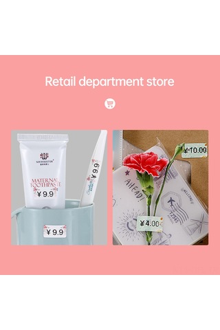 Dofolink Pembe Termal Etiket Kağıdı 12x40mm 160 Adet - Marklıfe P11/p12/p15, Phomemo D30/d25/q30, Vrettı Hp3/hp4, Deli Q1/q2/q3 Uyumlu 1 Rulo