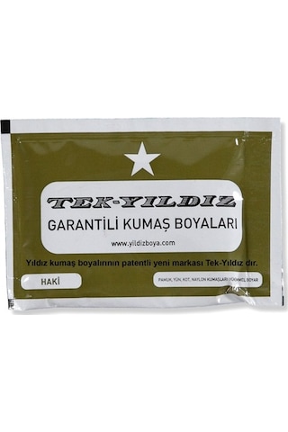 Tek Yıldız Kumaş Boyası Haki