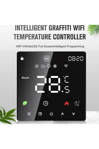 Singree Akıllı Programlanabilir Dokunmatik Termostat - Çocuk Kilidi Ve Wifi Kontrol Özellikli K6rh3a Su Isıtma/kazan Modeli