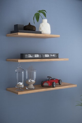 Dekorfim DF05102AC 3'lü Dekoratif Raf Duvar Rafı