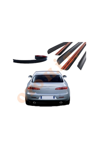 Alfa Romeo 159 Uyumlu Bagaj Üstü Spoiler Mat Siyah