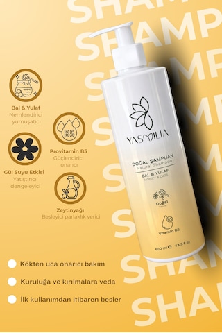 Doğal Premium Şampuan Bal & Yulaf Vitamin B5 2li Set Tüm Saçlar