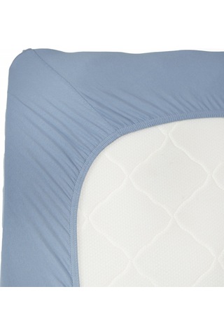 Karaca Home İndigo Penye Çift Kişilik Fitted Çarşaf