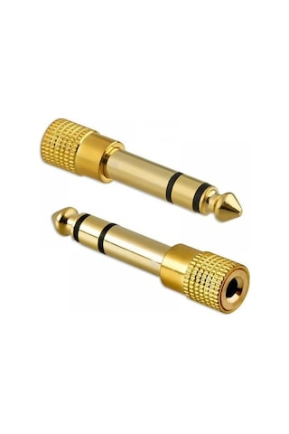 6.3 mm Erkek To 3.5 mm Dişi Çevirici Dönüştürücü Jak Adaptör
