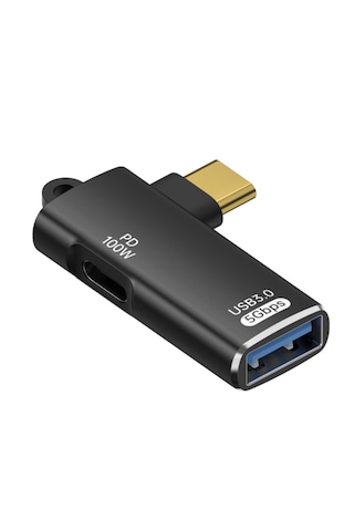 Forzacase Type-c To Usb Otg Adaptör 5gbps - Pd 10w Hızlı Veri Aktarım Adaptörü - Fc1128 Siyah